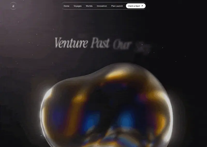 Aetheris Voyage, Travel website template