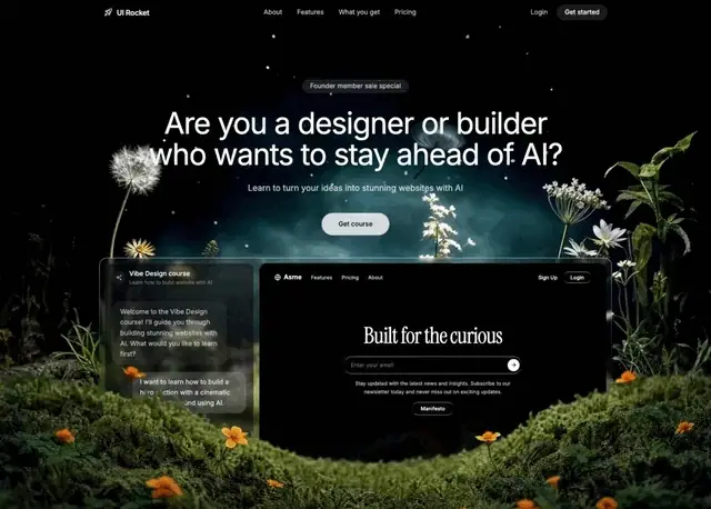 Halo, Product Launch website template
