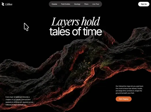 Verve, Marketing website template